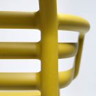 dettaglio del bordo della sedia gialla