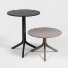 2 tavolini da esterno colori nero e grigio
